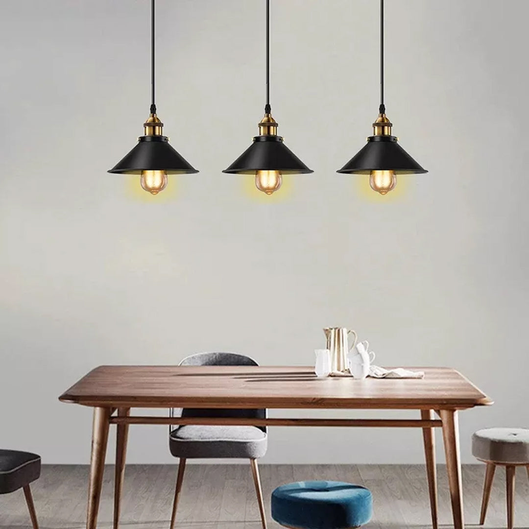 Vintage Iron Pendant Light Loft Retro Chandelier E27 Base Industrial Hanging Lamp Edison Home Lighting For Living Room Alostoura lighting