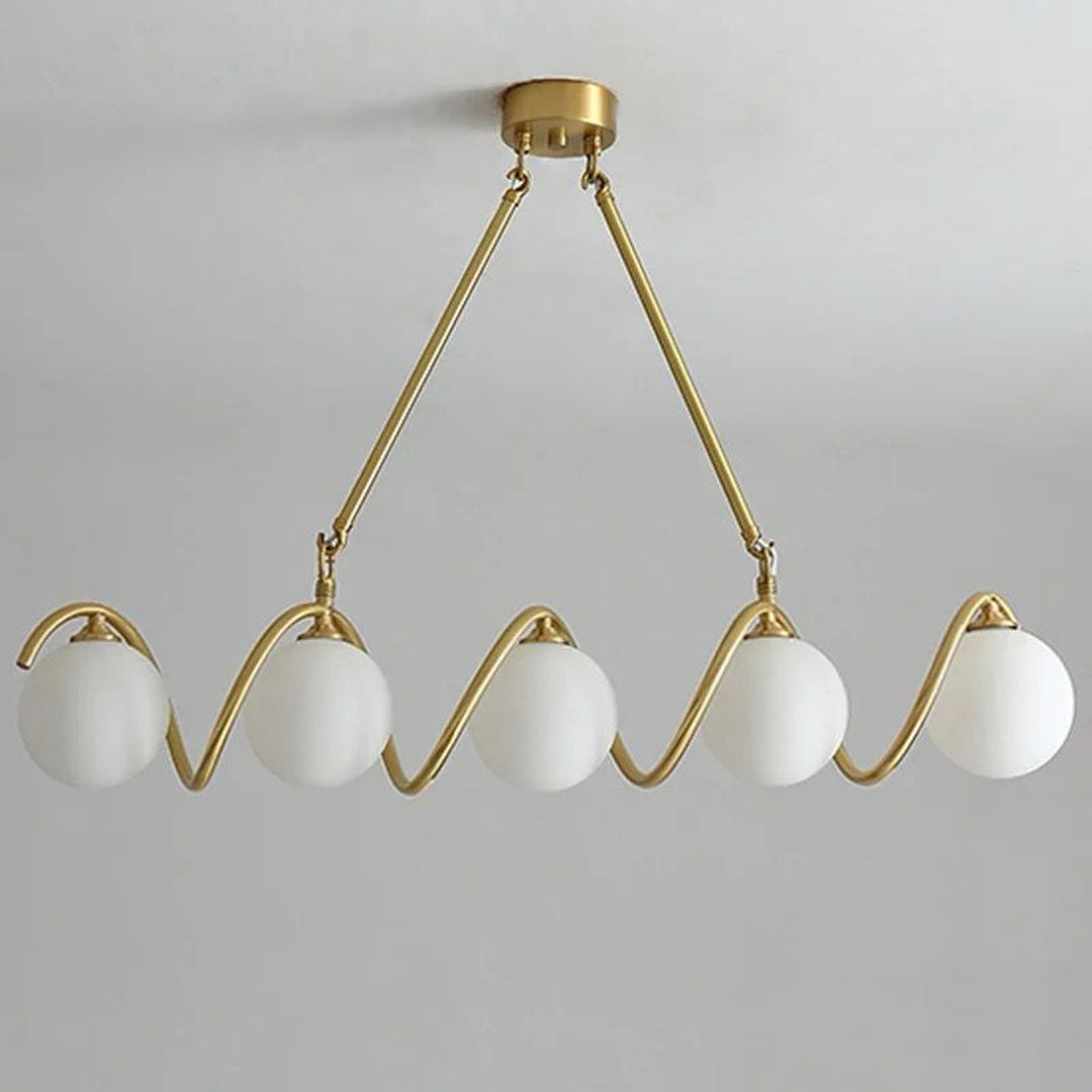 White Glass Shade 6 light Chandelier Bedroom Chandelier Lamp Alostoura lighting