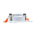 White anti Glare MR16 Spot Lights Pure Aluminum Gu10 Square Downlight Fitting Alostoura lighting