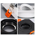 White anti Glare MR16 Spot Lights Pure Aluminum Gu10 Square Downlight Fitting Alostoura lighting
