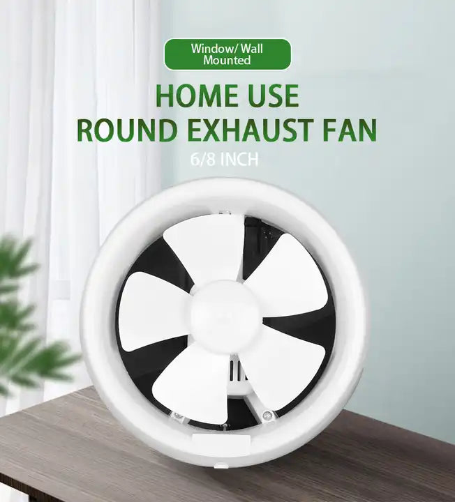 Window exhaust Fan Kitchen Mute Powerful Ventilation Fan Bathroom Alostoura lighting