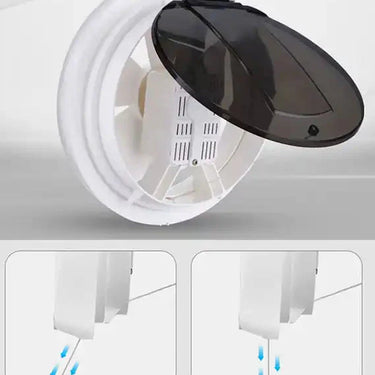 Window exhaust Fan Kitchen Mute Powerful Ventilation Fan Bathroom Alostoura lighting