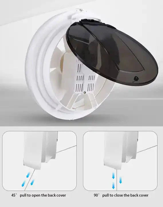 Window exhaust Fan Kitchen Mute Powerful Ventilation Fan Bathroom Alostoura lighting