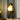 Cosmic Glow Hooded Sculpture Lamp black resin