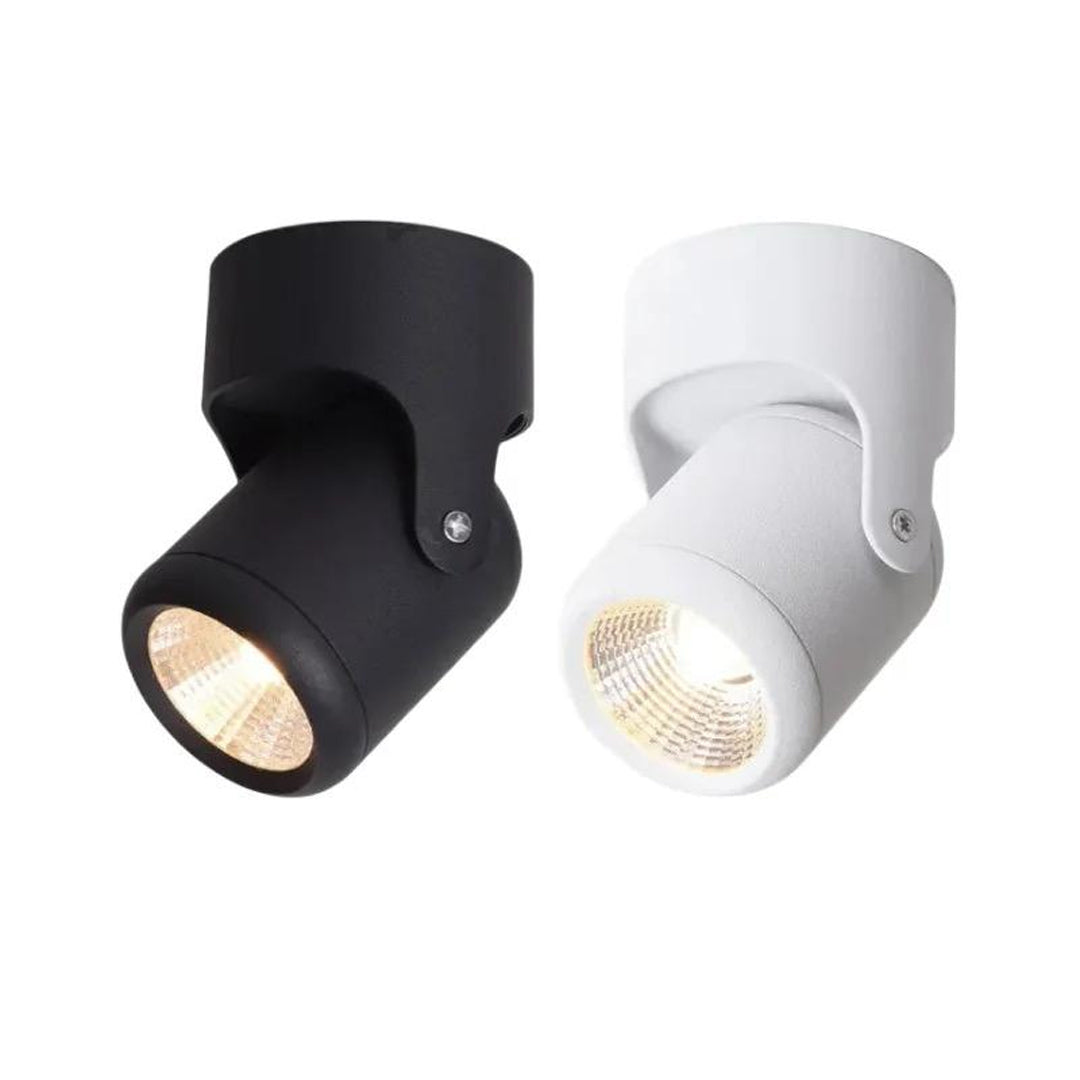 indoor surface mounted spotlight with adjustable rotation Alostoura lighting