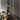 Large half moon floor lamp room view