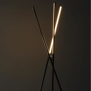 Adjustable LED Tripod Floor Lamp gold