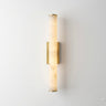 Alabaster LED Wall Light marble tube brushed gold