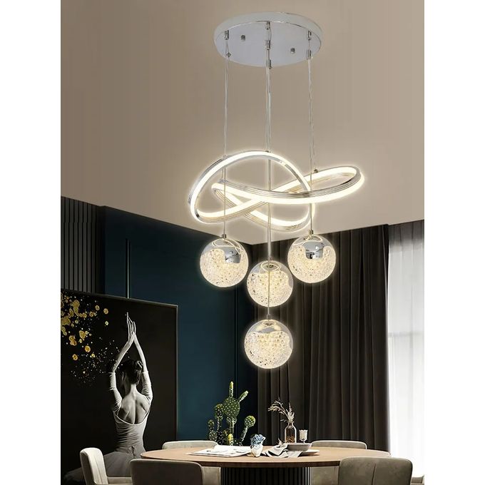 modern luxury decoration bedroom villa Gold Black Chandelier Light Circle Pendant Lamp Led Single Alostoura lighting