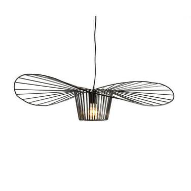 Vartue black ceiling light underside