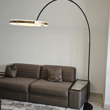 Vilano arch floor lamp room view