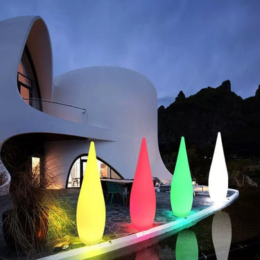 Water drop lamp outdoor setting