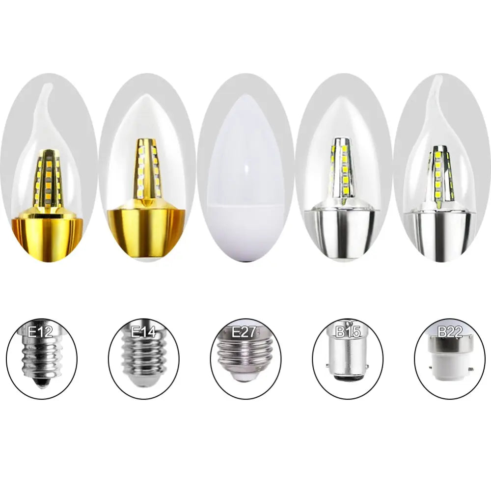 LED Candle Flame Light Bulb