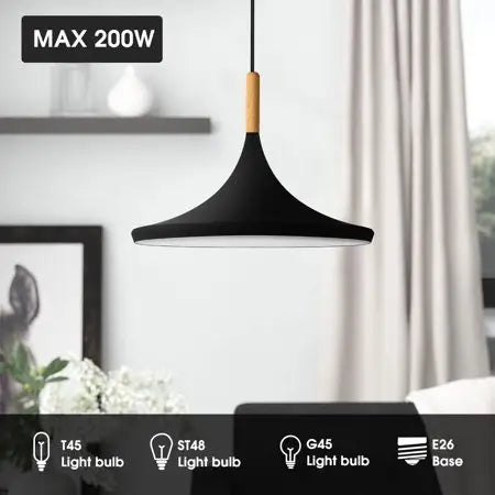 LED Cone Shape Pendant Lamp E27